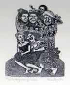 HILARY PAYNTER limited edition (43/50) wood engraving - entitled 'The Merry Wives of Windsor',