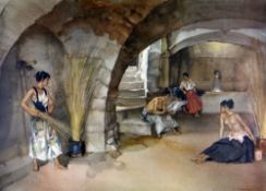 SIR WILLIAM RUSSELL FLINT Frost & Reed limited print - entitled 'The Four Ladies of Chalazet',