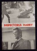 DIRTY HARRY starring Clint Eastwood, original Romanian cinema poster, 1971, folded, slight edge