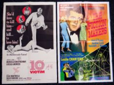 THE 10TH VICTIM & THE FICTION MAKERS two original US one-sheet cinema posters, 1969, folded, edge