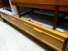 A Portwood (G-Plan-style) three-drawer side table