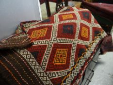 A Suzni kilim runner, 238 x 66cms