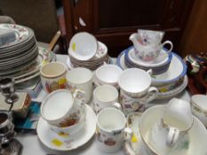 Parcel of various Royal Commemorative ware & Royal Kent patterned teaware etc
