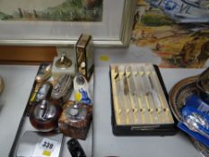 A collection of vintage cigarette lighters