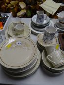 Parcel of various dinnerware including Royal Doulton Lambethware 'Florinda' patterned teaware mugs