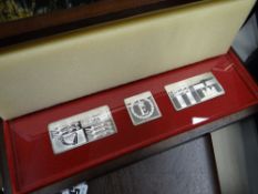 Danbury Mint cased silver 'The Royal Standards Ingots'