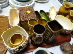 A collection of various Sylvac pots & planters