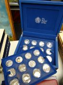 A Royal Mint cased proof set of the Queen's Diamond Jubilee, silver coin set