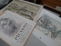 JOHN BRUNSDON unframed artists proof (5/10) entitled 'Pass, Near Cader Idris', signed, unframed &