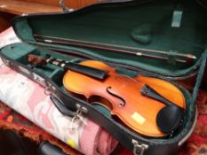 A student's Chinese violin in case