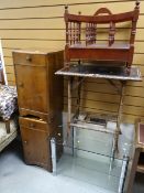 A parcel of furniture including bamboo table etc