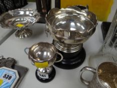 Two hallmarked silver trophies