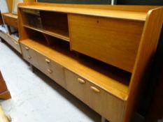 A Portwood (G-Plan-style) long teak sideboard