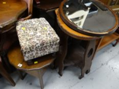 A parcel of furniture, a Russell Hobbs microwave oven, folding bed etc E/T