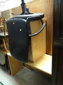 A modern office desk, desk chair etc