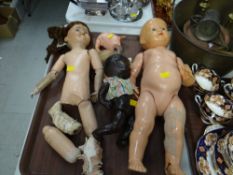 Parcel of 'composition dolls' (for restoration)
