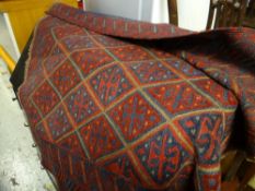 A tribal Gazak rug, 123 x 110cms