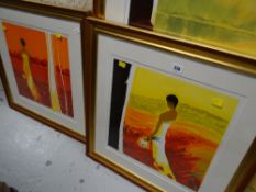 Framed artist proof (85/95) together with a limited edition (45/95) print, both signed by EMIL