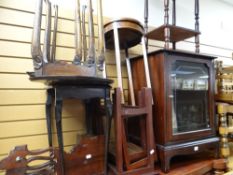 A Stag Minstrel gramophone cabinet & various items of small furniture
