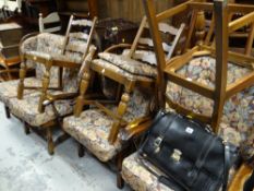 A six-piece floral Priory or similar cottage suite