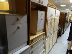 A large parcel of late twentieth century bedroom furniture