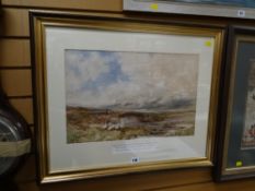 EDMUND MORISSON WIMPERS R.I watercolour entitled 'Returning Homewards, Brecknock Beacons'