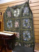 A floral wall hanging