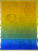 CERI RICHARDS screen print - from Beethoven Suite with Variations, entitled 'Prometheus', signed and