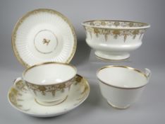 A PARCEL OF SWANSEA PORCELAIN comprising crested Paris Flute saucer, breakfast cup and saucer