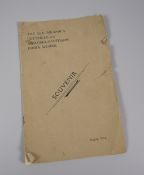 A RARE SWANSEA 'SOUVENIR' PAMPHLET dated August 1926 & entitled 'The Old Swansea Potteries' & '