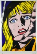 CHRIS LLOYD limited edition (2/2) print - manner of Roy Lichtenstein with magnified comic art and