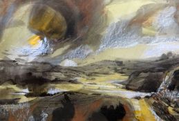 RONALD LOWE watercolour - landscape, entitled verso 'Path to the Beach 1976', signed, 37 x 54cms