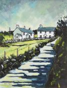 GWYN OWEN oil on canvas - entitled verso 'Cwm Pennant', dated 2012, signed, 45 x 34cms