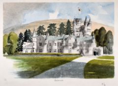 HRH PRINCE CHARLES OF WALES limited edition (53/295) lithograph - mount titled in pencil 'Balmoral',