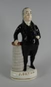 A STAFFORDSHIRE FIGURE OF JOHN BRYAN the Welsh Wesleyan Methodist minister (1776 - 1856) modelled