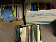 Three boxes of mixed books