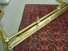 Antique style brass fire fender