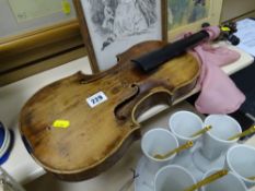 Old violin (for restoration)