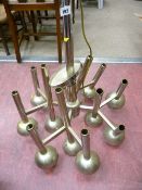 Metallic multi light fitting