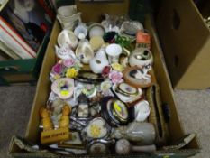 Box of mixed cabinet china ware etc