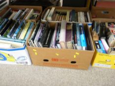 Large quantity in several boxes of various reference books including interior design, horticulture