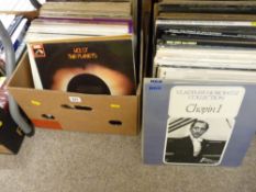 Two boxes containing fine collection of classical LP records