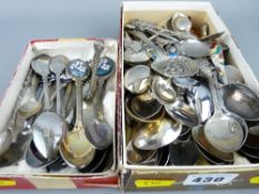 Good quantity of silver, enamel and other collector's teaspoons
