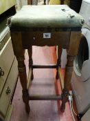 Wooden upholstered bar stool