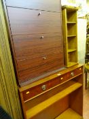 Slim two drawer bookshelf and a modern four drawer shoe storage unit and a small Ducal pine