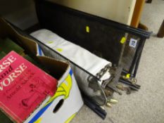 Parcel of fire irons, screens etc