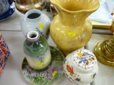 Spode baluster vase and other similar era porcelain items