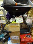 Seed spreader and a parcel of personal protection equipment etc