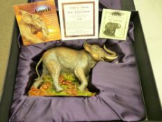 'From the Earth' boxed limited edition model of an Indian Elephant with certificate