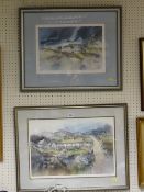 G V GADD limited edition (279/850) print - cottage lane and a limited edition print - 'Mist in the